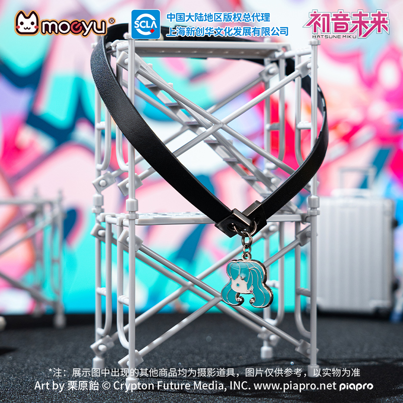 Men Accessories Neck Chain - Moeyu-男性と女性のための初音ミクネックレス,調節可能な革の襟,チョーカー,ジュエリー,調節可能なボーカロイドフィギュア,ネックチェーン,オリジナル