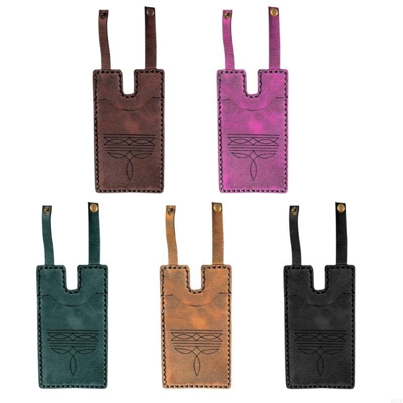 Men'S Accessories Types - 手作りレザーブーツウォレット ウエスタンブーツカードホルダー スナップ留めストラップ付き レディースライディングハイキング用レザーブーツウォレット