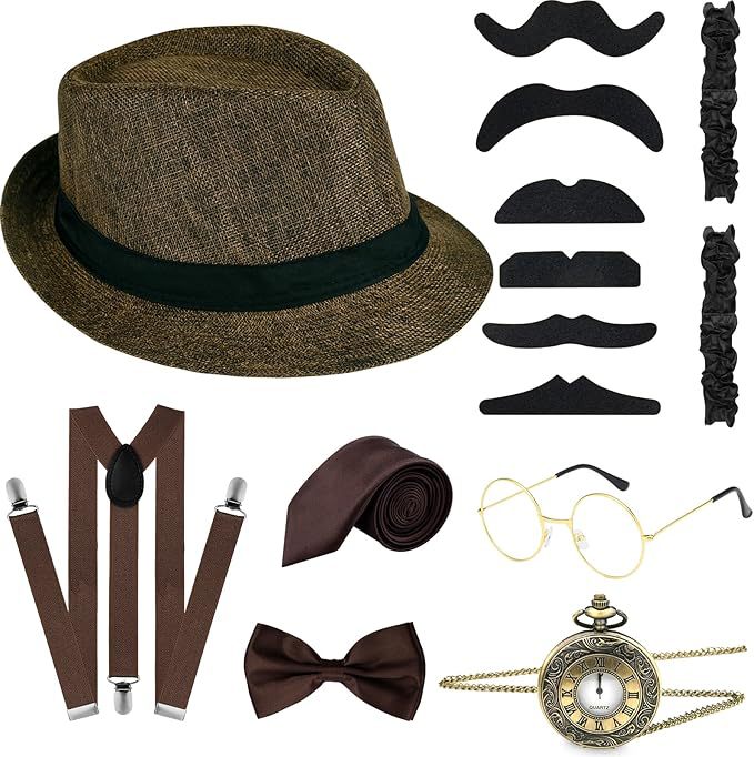 Men'S Accessories In The 1920S - 男性 1920 年代ギャツビー コスチューム アクセサリー セット