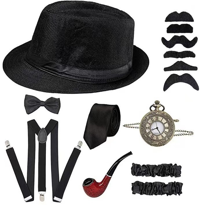 1920年代メンズギャツビーギャングスターコスチュームニュー - Men'S Accessories In The 1920S のレビューと価格