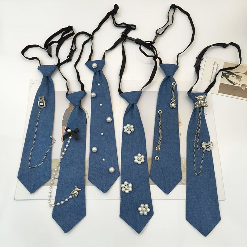 カウボーイスタイルブルーネクタイ JK シャツタッセルチェー - Men Accessories Neck Chain のレビューと価格