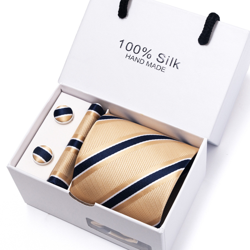 新しいメンズフラワーポルカドットマルチカラースポットギフトボ - Neck Tie Set Box のレビューと価格