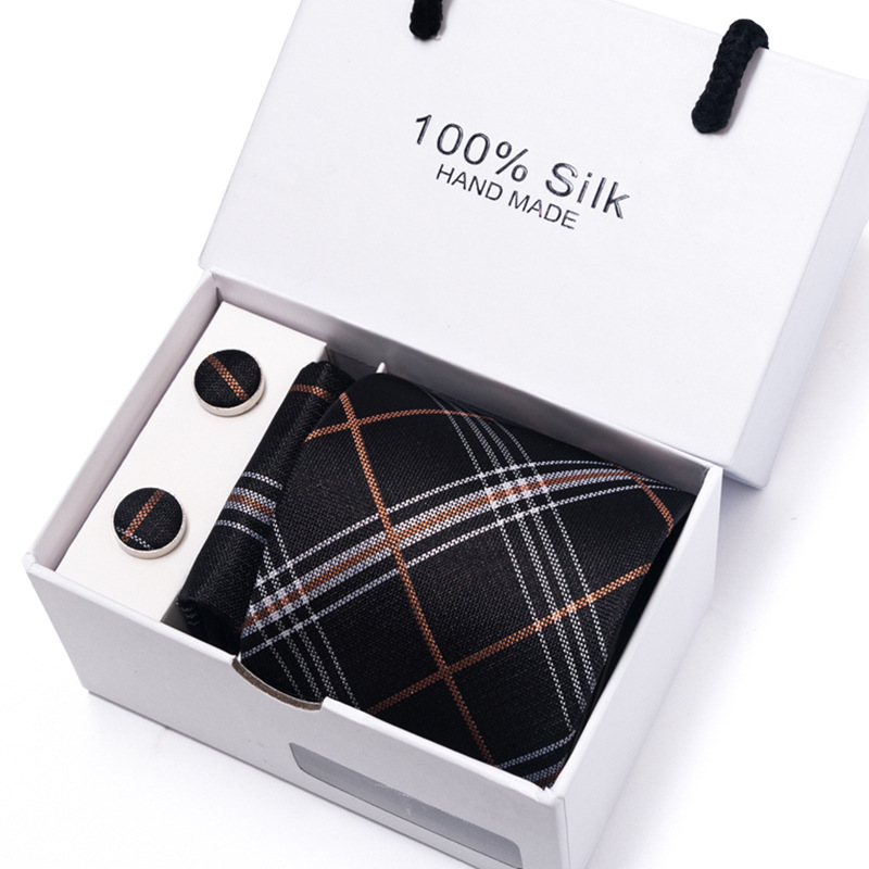 新しいメンズフラワーポルカドットマルチカラースポットギフトボ - Neck Tie Set Box のレビューと価格