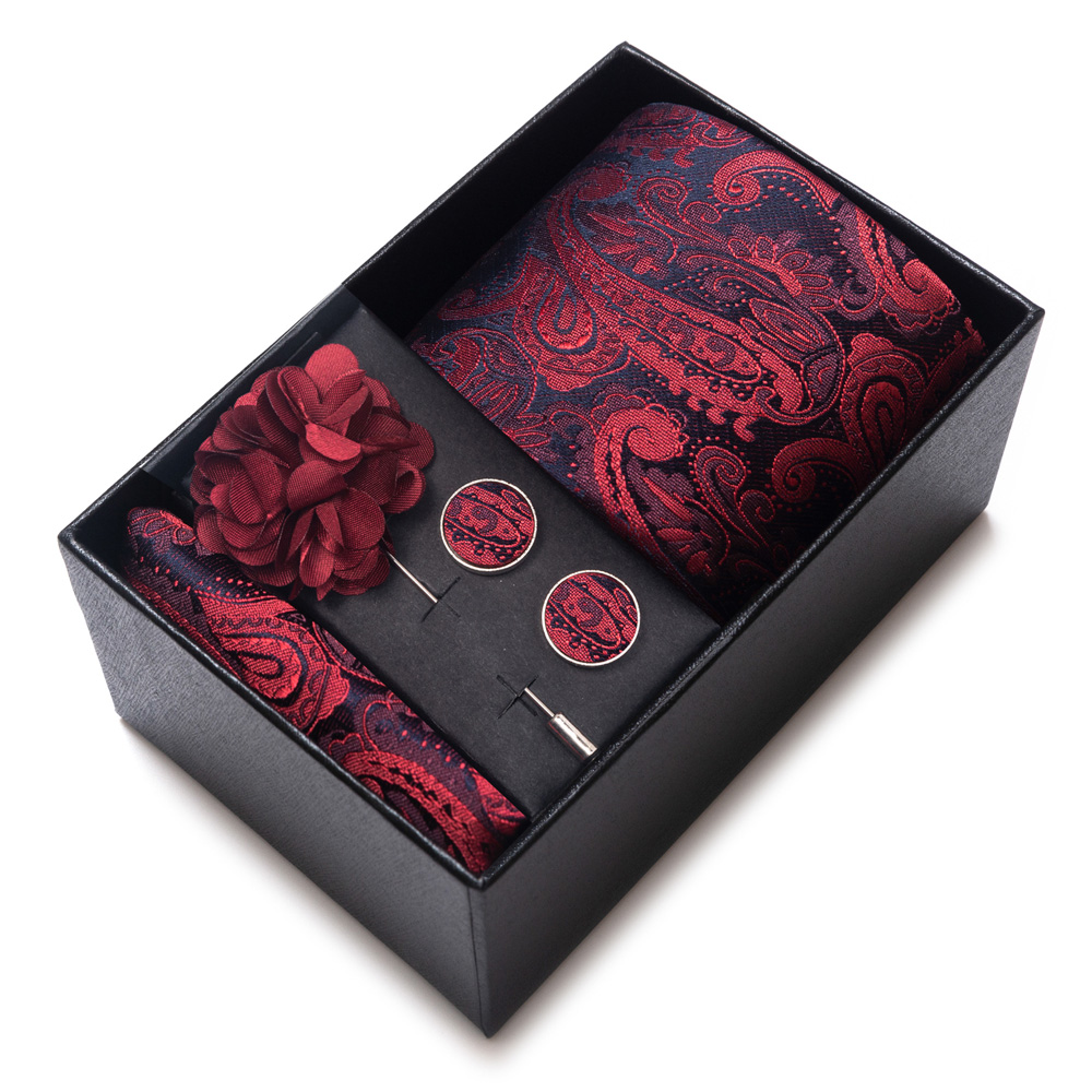 メンズスーツアクセサリー、4点セットのギフトボックス。ホリデ - Neck Tie Set Box のレビューと価格