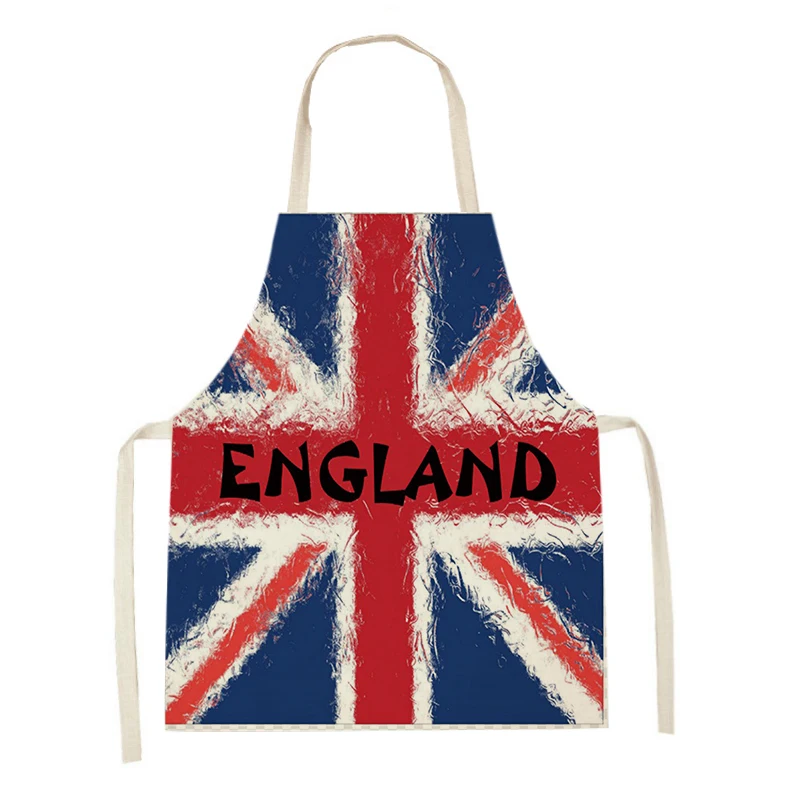 男性と女性のための英国旗パターンのリネンエプロン、ベーキング - Men'S Accessories London のレビューと価格