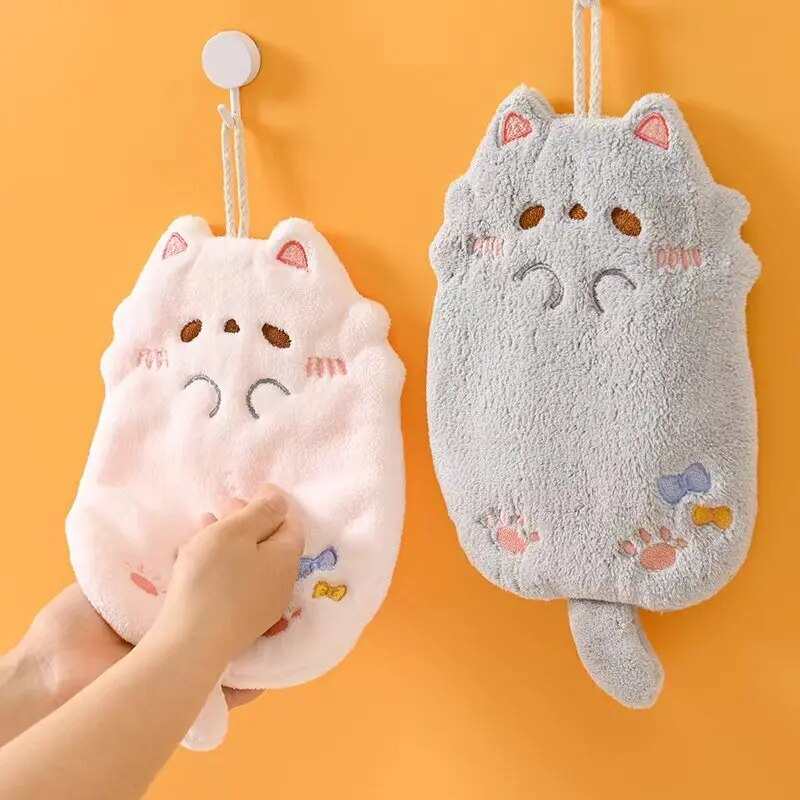 卸売かわいい漫画タヌキ吊りタオルサンゴベルベットの髪は厚い布 - Men'S Accessories Types のレビューと価格