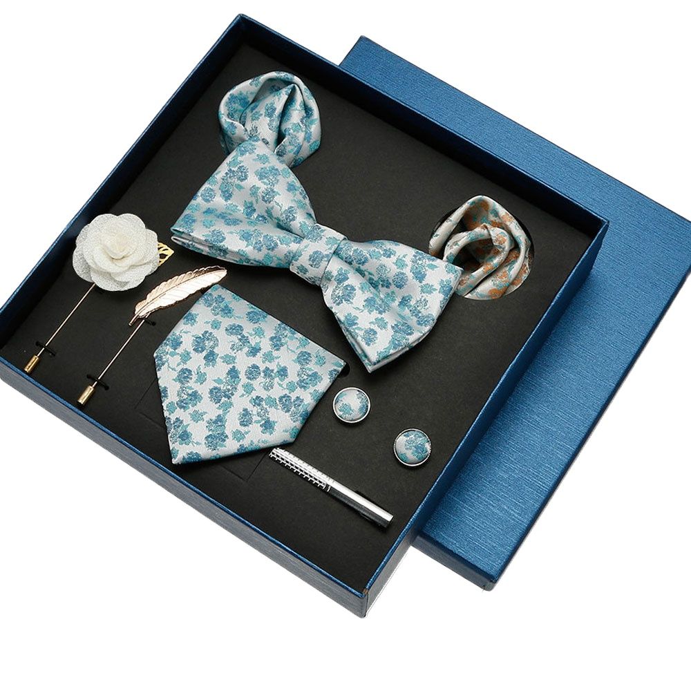男性用の豪華なシルクネクタイ,休暇用のアクセサリーと蝶ネクタ - Neck Tie Set Box のレビューと価格