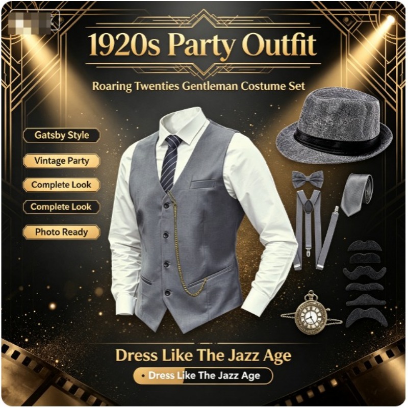 1920年代メンズグレート・ギャタビーガンスターアクセサリー - Men'S Accessories In The 1920S のレビューと価格