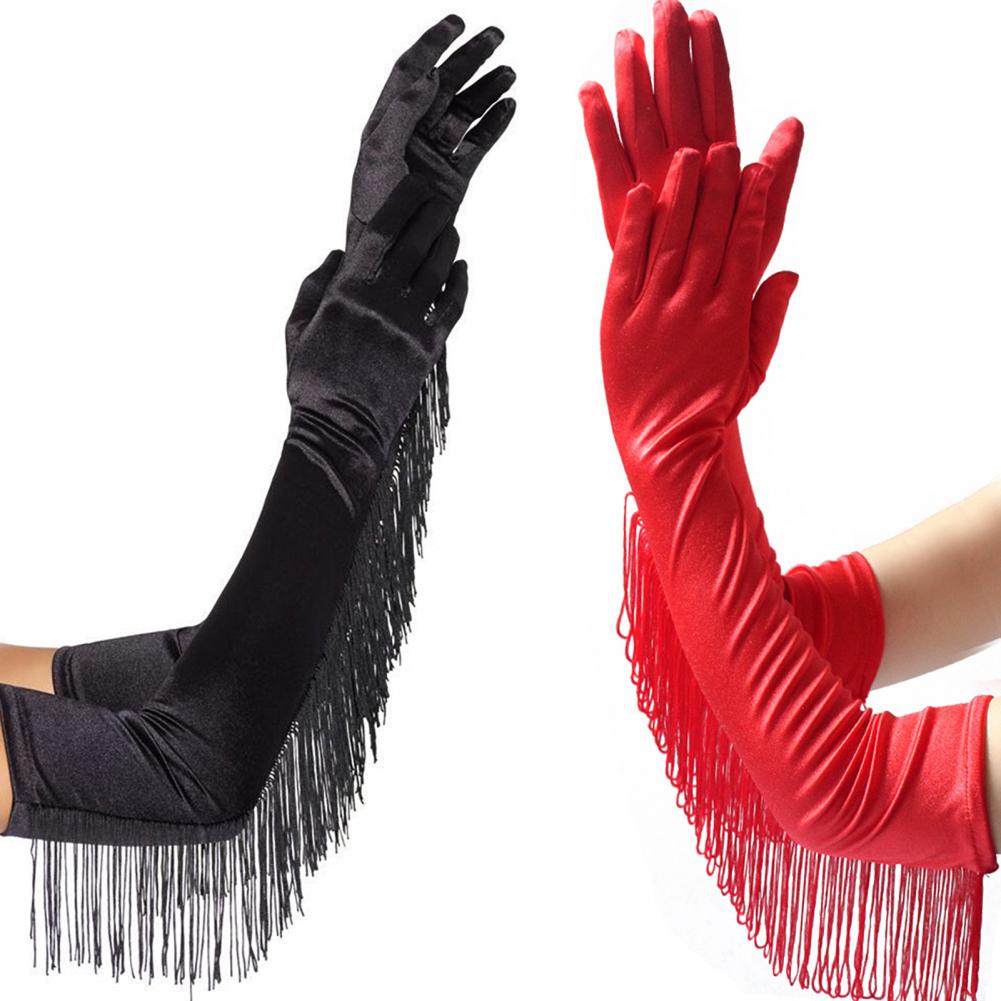 レディース用、フリンジ付きロングオペラグローブ。1920年代 - Men'S Accessories In The 1920S のレビューと価格