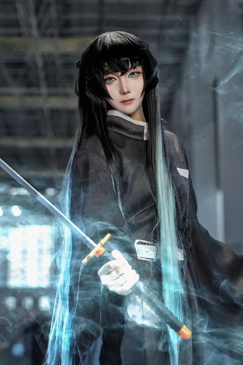 時透無一郎コスプレ衣装アニメ悪魔無一郎時透ウィッグ日本黒着物 - Men'S Kimono Accessories のレビューと価格