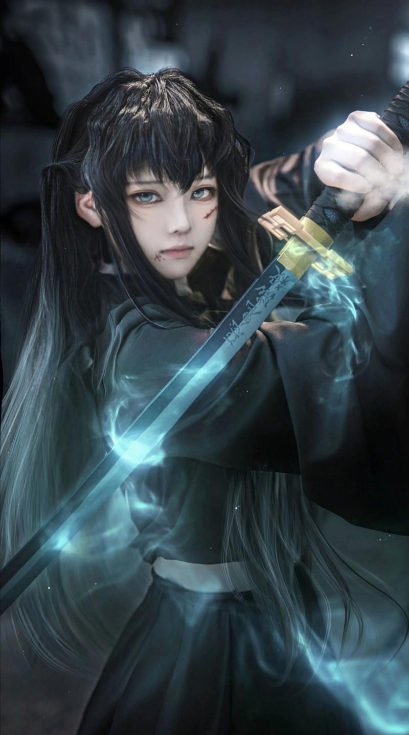 時透無一郎コスプレ衣装アニメ悪魔無一郎時透ウィッグ日本黒着物 - Men'S Kimono Accessories のレビューと価格