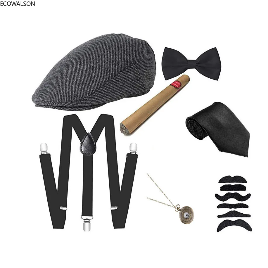 5点セット ステージ衣装アクセサリー 30年代マンハッタンギ - Men'S Accessories In The 1920S のレビューと価格