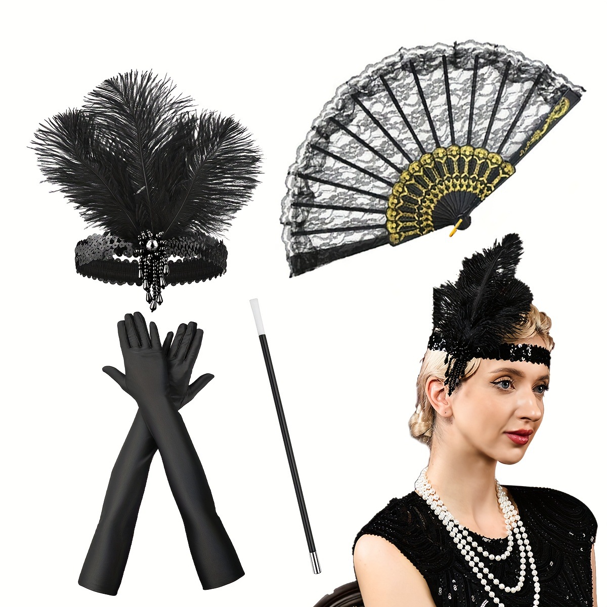 子供用メンズ1920年代レトロ衣装セットマスクウェディングパ - Men'S Accessories In The 1920S のレビューと価格