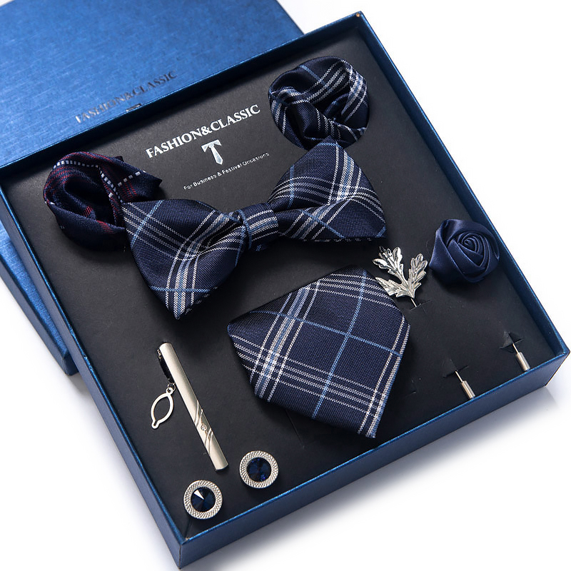 クラシックな結婚式の贈り物,正方形のスクエアポケット,ネクタ - Neck Tie Set Box のレビューと価格