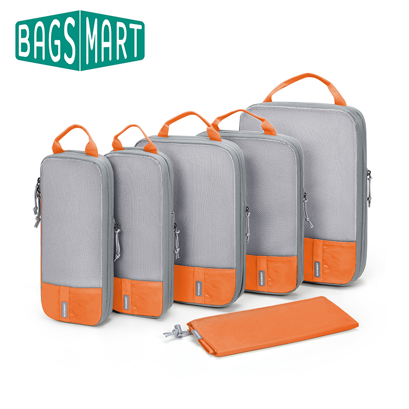 Bagsmart-旅行用の圧縮パッキングキューブ、耐久性のあ - Travel Organizer Men のレビューと価格