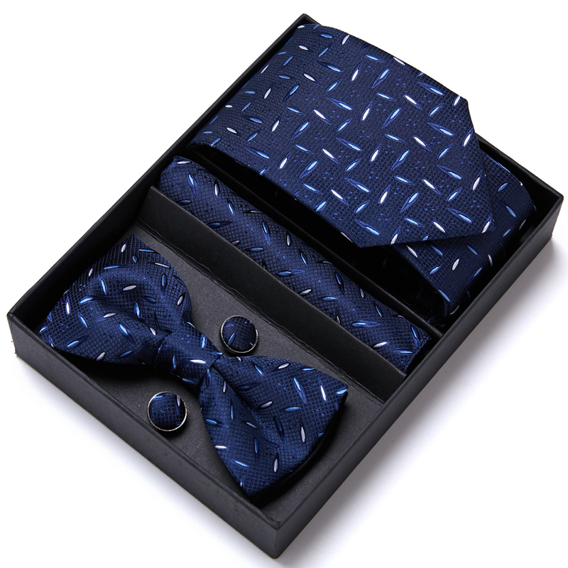 男性用のエレガントなドレス,スカーフとリボン付きのフォーマル - Neck Tie Set Box のレビューと価格