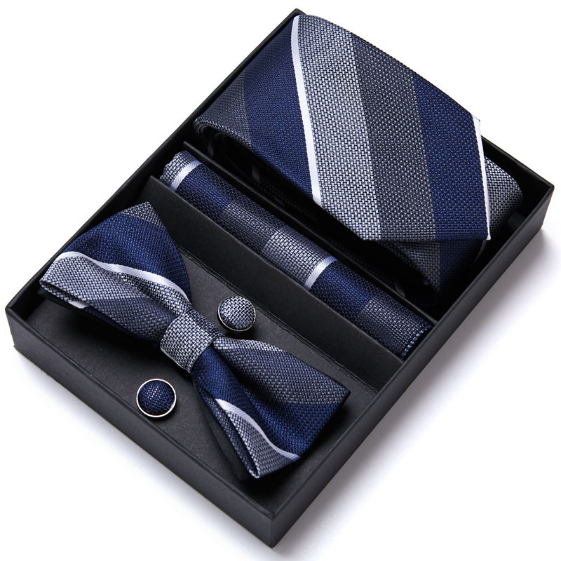 男性用のエレガントなドレス,スカーフとリボン付きのフォーマル - Neck Tie Set Box のレビューと価格