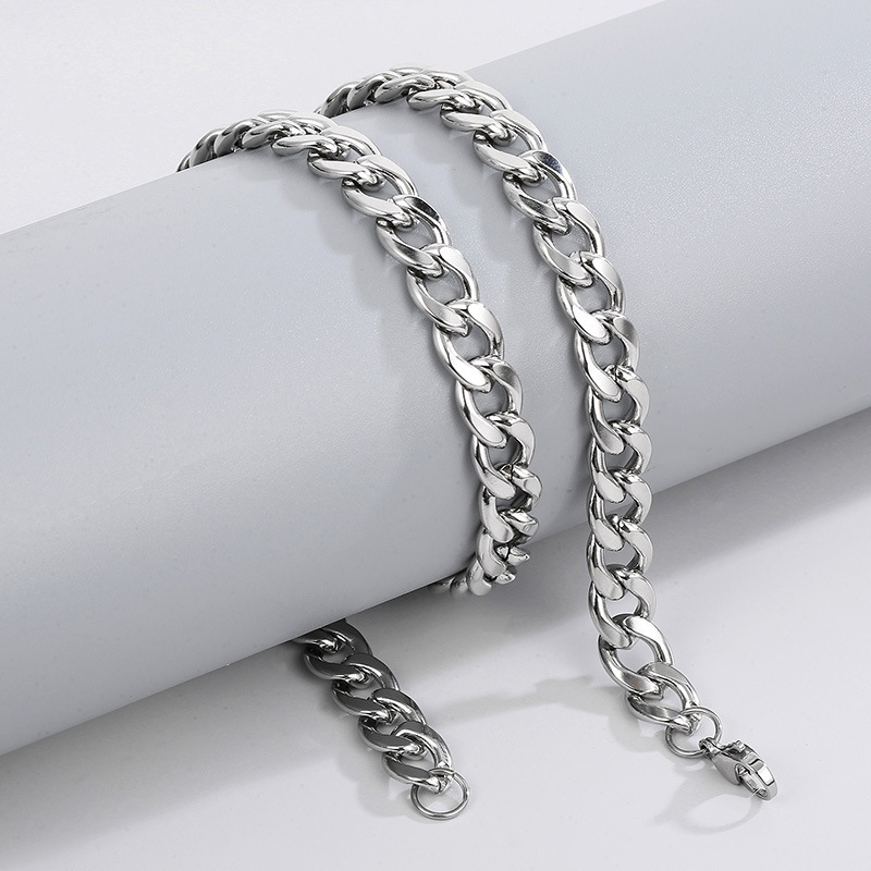 HNSP 316L ステンレス鋼キューバリンクチェーンネック - Men Accessories Neck Chain のレビューと価格