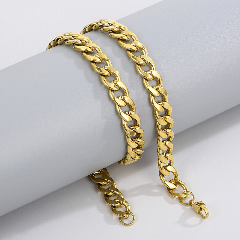 HNSP 316L ステンレス鋼キューバリンクチェーンネック - Men Accessories Neck Chain のレビューと価格